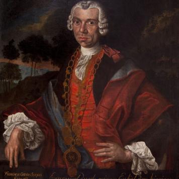 Portret króla kurkowego Franciscusa Carolusa Josephusa Eÿgeli