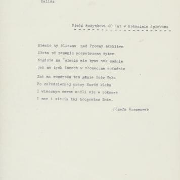 Pieśń dożynkowa 60 lat w Kokaninie śpiewana