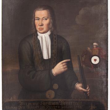 Portret króla kurkowego Christiana Vettera