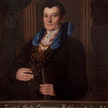 Portret króla kurkowego Friedricha Stache