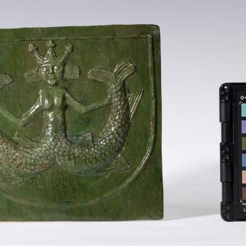 Kafel z motywem syreny