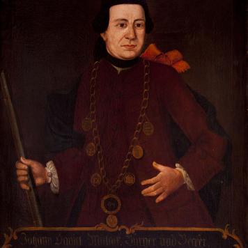 Portret króla kurkowego Johanna Daniela Mülacka