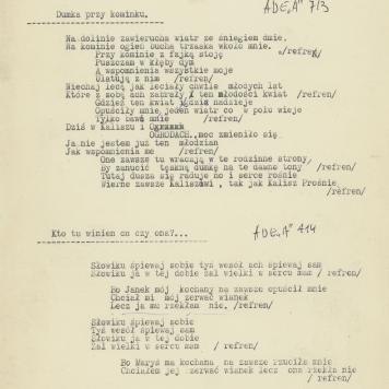 Dawne piosenki i melodie śpiewane i grane na ustnej harmonijce-organkach