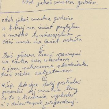 Ach jakaś smutna godzino