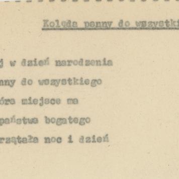 Kolęda panny do wszystkiego