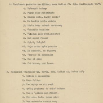 Wykaz uczestników Konkursu folklorystycznego miasta Kalisza 1976/77, cz. 2