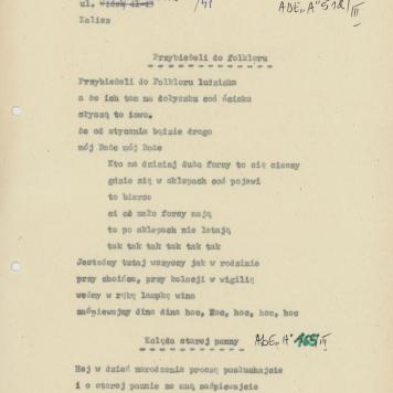 Przybieżeli do folkloru