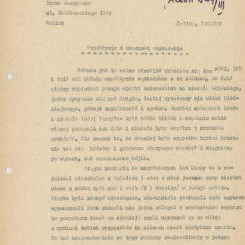 Współżycie i stosunki sąsiedzkie