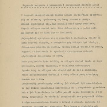 Zwyczaje związane z poznaniem i zaręczynami młodych ludzi