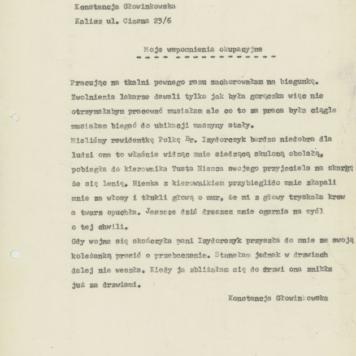 Moje wspomnienia okupacyjne