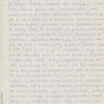 Wspomnienie wielkanocne lata 1922-1930