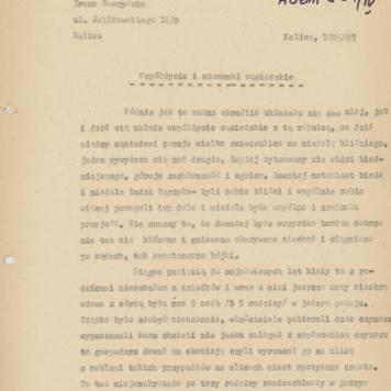 Współżycie i stosunki sąsiedzkie