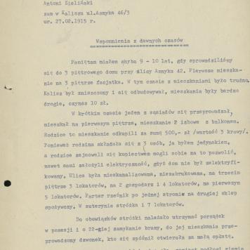 Wspomnienia z dawnych czasów