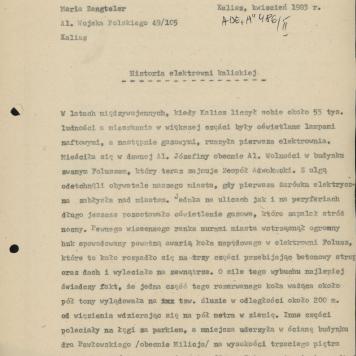 Historia elektrowni kaliskiej