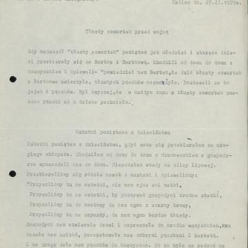 Tłusty czwartek przed wojną