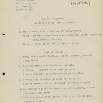 Posiłki świąteczne