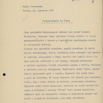 Przygotowania do świąt