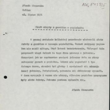 Skarb ukryty z garnkiem w popielniku