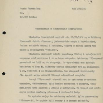 Wspomnienia o Władysławie Loretańskim