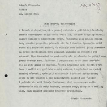 Duch zmarłej dziewczynki