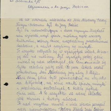 Wspomnienia o ks. Jerzym Bekierze