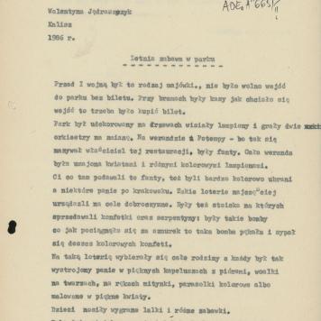 Letnia zabawa w parku