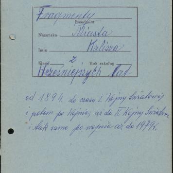 Fragmenty Miasta Kalisza, cz. 1