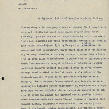 23 stycznia 1945 - dzień wyzwolenia miasta Kalisza