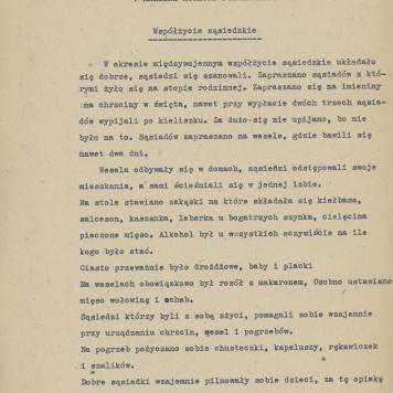 Współżycie sąsiedzkie