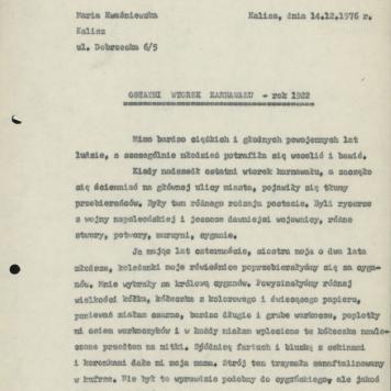 Ostatni wtorek karnawału - rok 1922