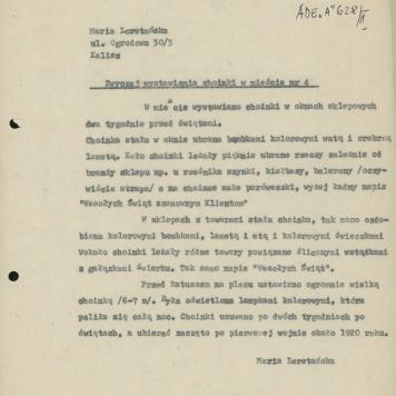 Zwyczaj wystawiania choinki w mieście