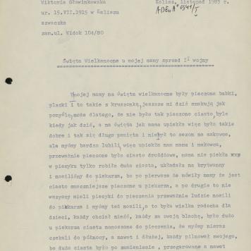 Święta Wielkanocne u mojej mamy sprzed II wojny