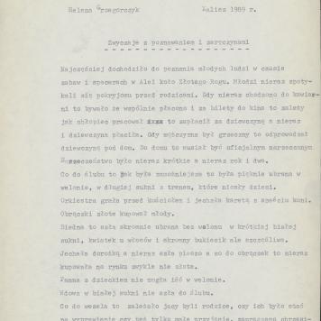 Zwyczaje z poznawaniem i zaręczynami