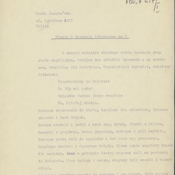 Wizyty i życzenia świąteczne