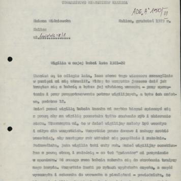 Wigilia u mojej babci lata 1921-22