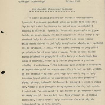 Jak dawniej obchodzono imieniny