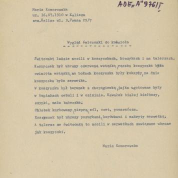 Wygląd święconki do kościoła