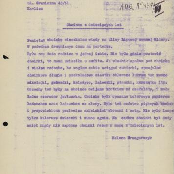 Choinka z dziecięcych lat