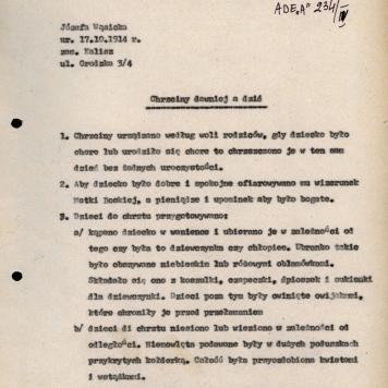 Chrzciny dawniej a dziś