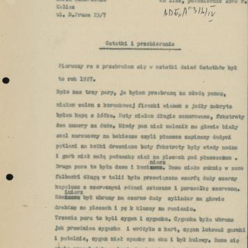 Ostatki i przebieranie