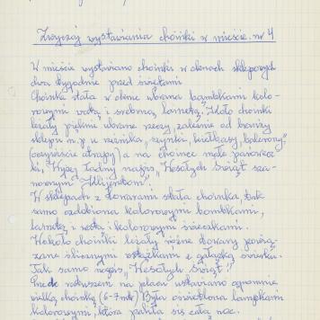 Zwyczaj wystawiania choinki w mieście