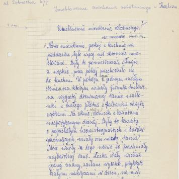 Umeblowanie mieszkania robotniczego w Kaliszu