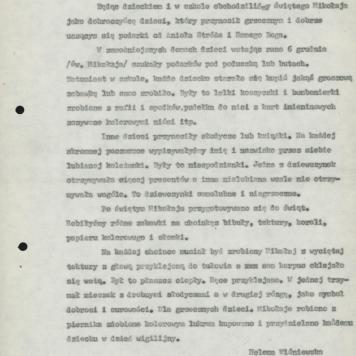 Obchody Świętego Mikołaja, lata 1920-29