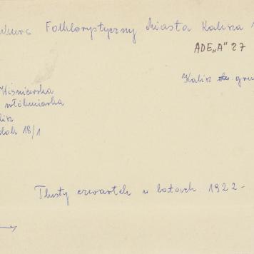 Tłusty czwartek w latach 1922-1928