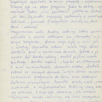 Współżycie sąsiedzkie - lata 1920-30