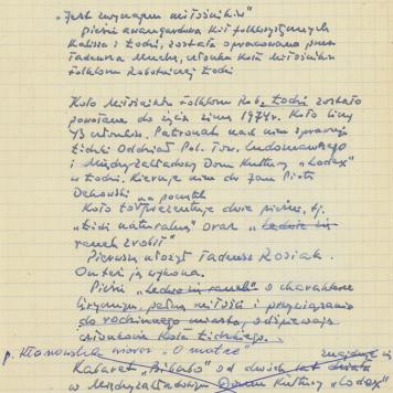 Informacje dla prowadzącej wieczornicę