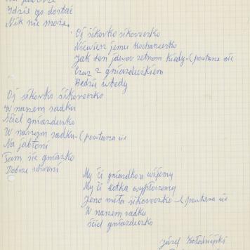 Oj sikorko, sikoreczko