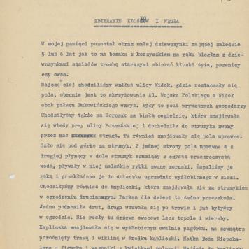 Zbieranie kłosków i węgla