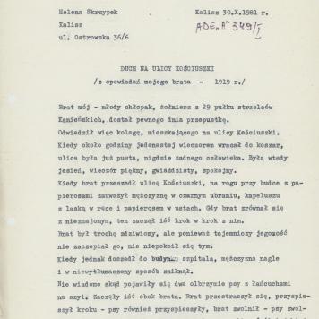 Duch na ulicy Kościuszki