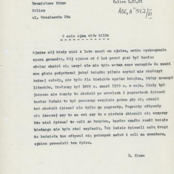 O moim ojcu słów kilka